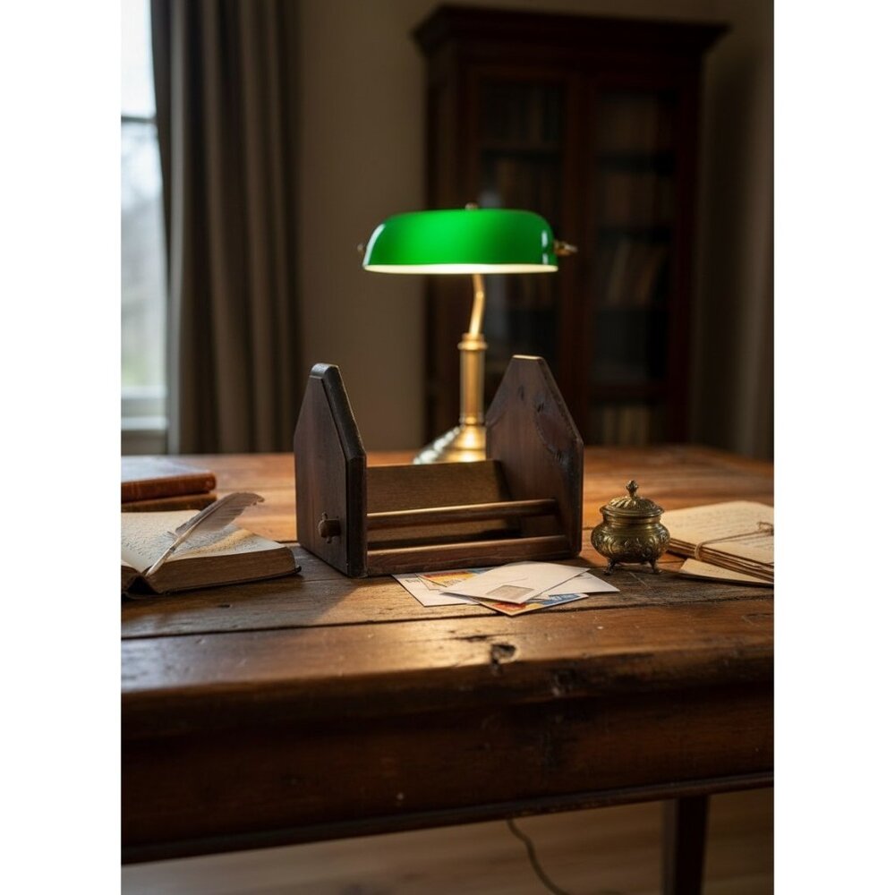 Vintage Wooden Mail Holder Desk Organizer By‎ Knock On Wood California